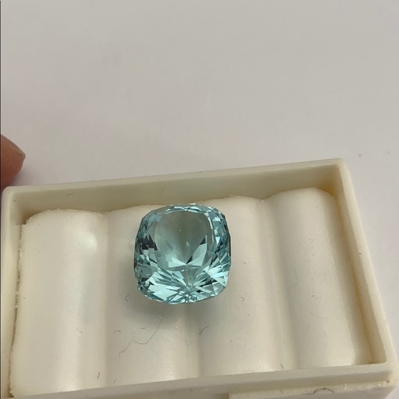 💎 Aquamarine 19.11 ct Natural Faceted Gemstone - Picture 9 of 10